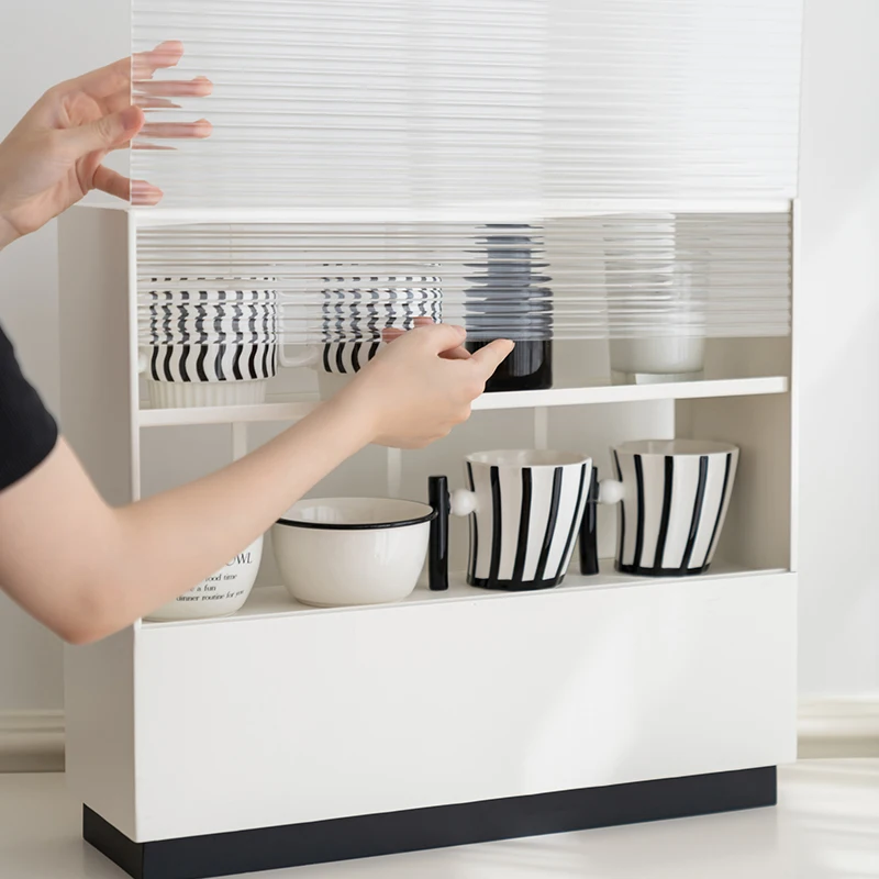 Nordic modern desk sundries storage cabinet luxury living room wood & metal cup cabinet decorative small cabinet with drawer