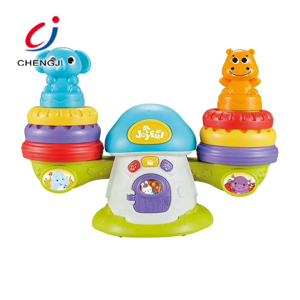 Juguetes light up baby educational toys play game musical baby balance stacking toys