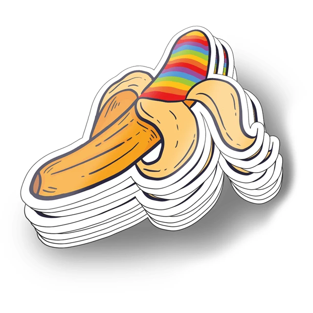 Custom adhesive die cut label stickers