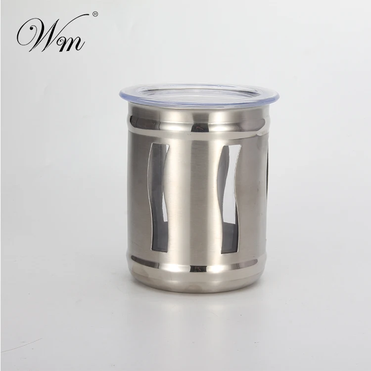 
Stainless steel Visible Kitchen Coffee Tea Canister 