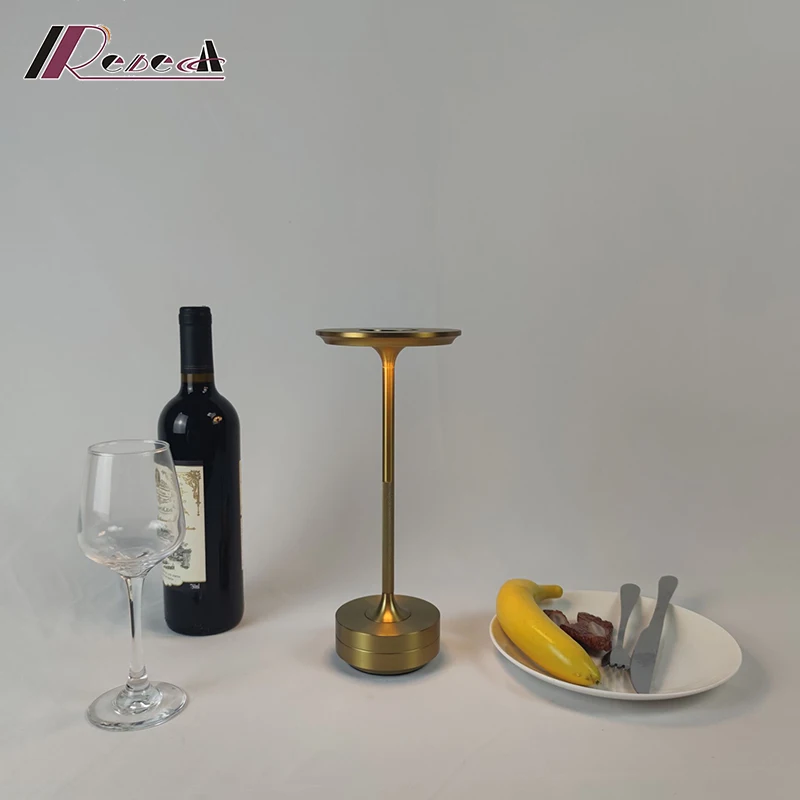 Popular design cordless table lamp  can customize color restaurant battery LED table lamp modern