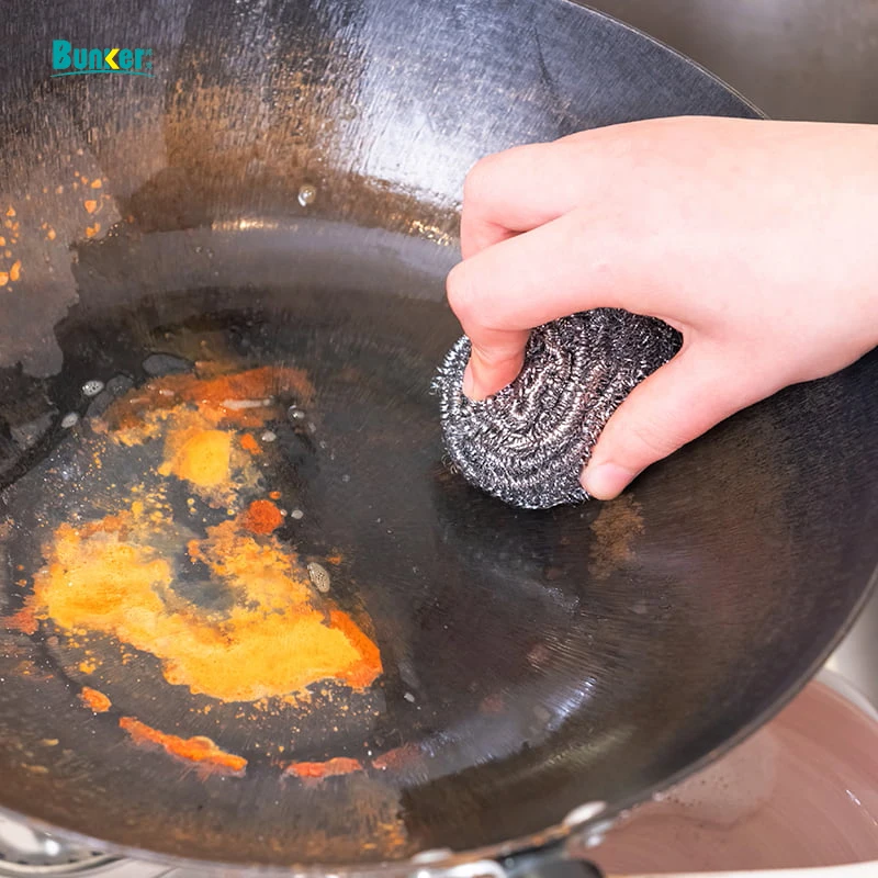 Kitchen Cleaning Stainless Steel Scourer Dish Washing Pan Washing Scrubber Balls   for kitchen Cleaning