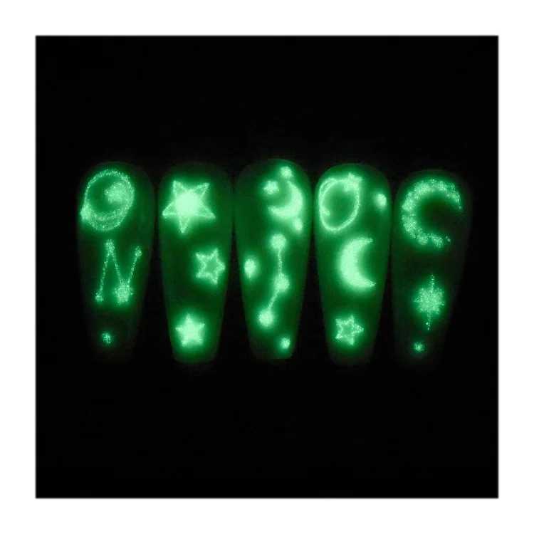 joyful 1287-1298 Cross border nail butterfly sticker 3D Decal waterproof net red same luminous star moon nail sticker star