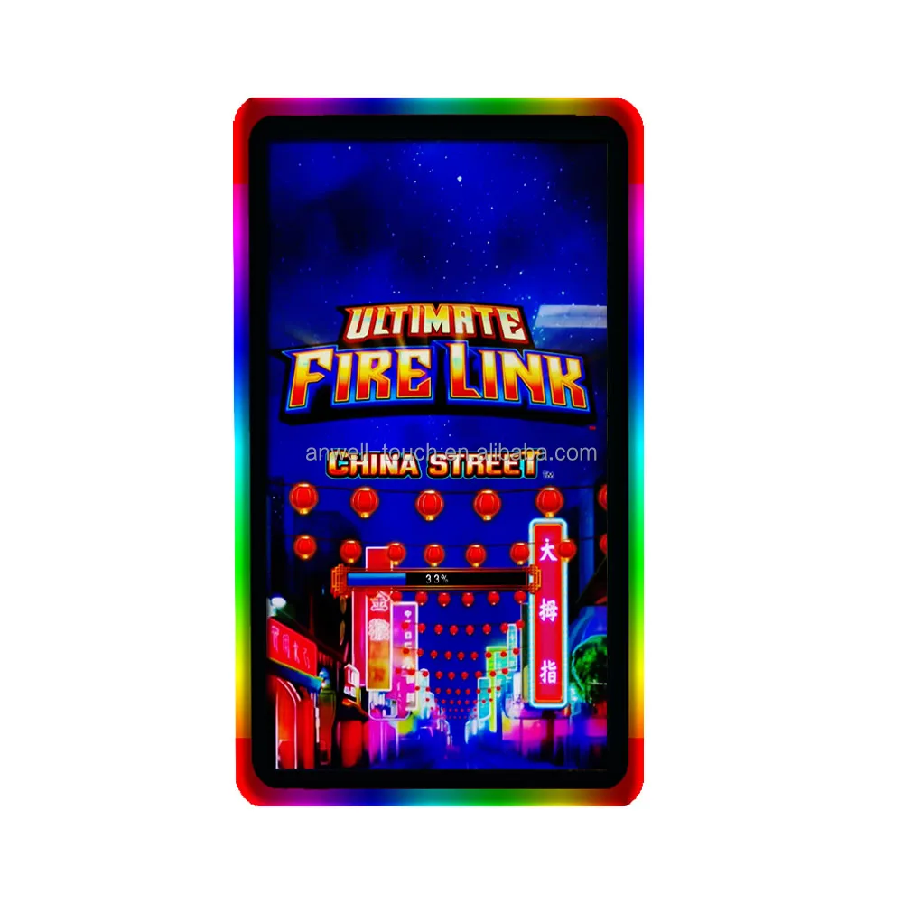 ANWELLTOUCH Led Light 10 Points Touch Flat 21.5 inch Gaming  Capacitive Touch Screen Monitor Compatible With 3M/ELO Microtouch