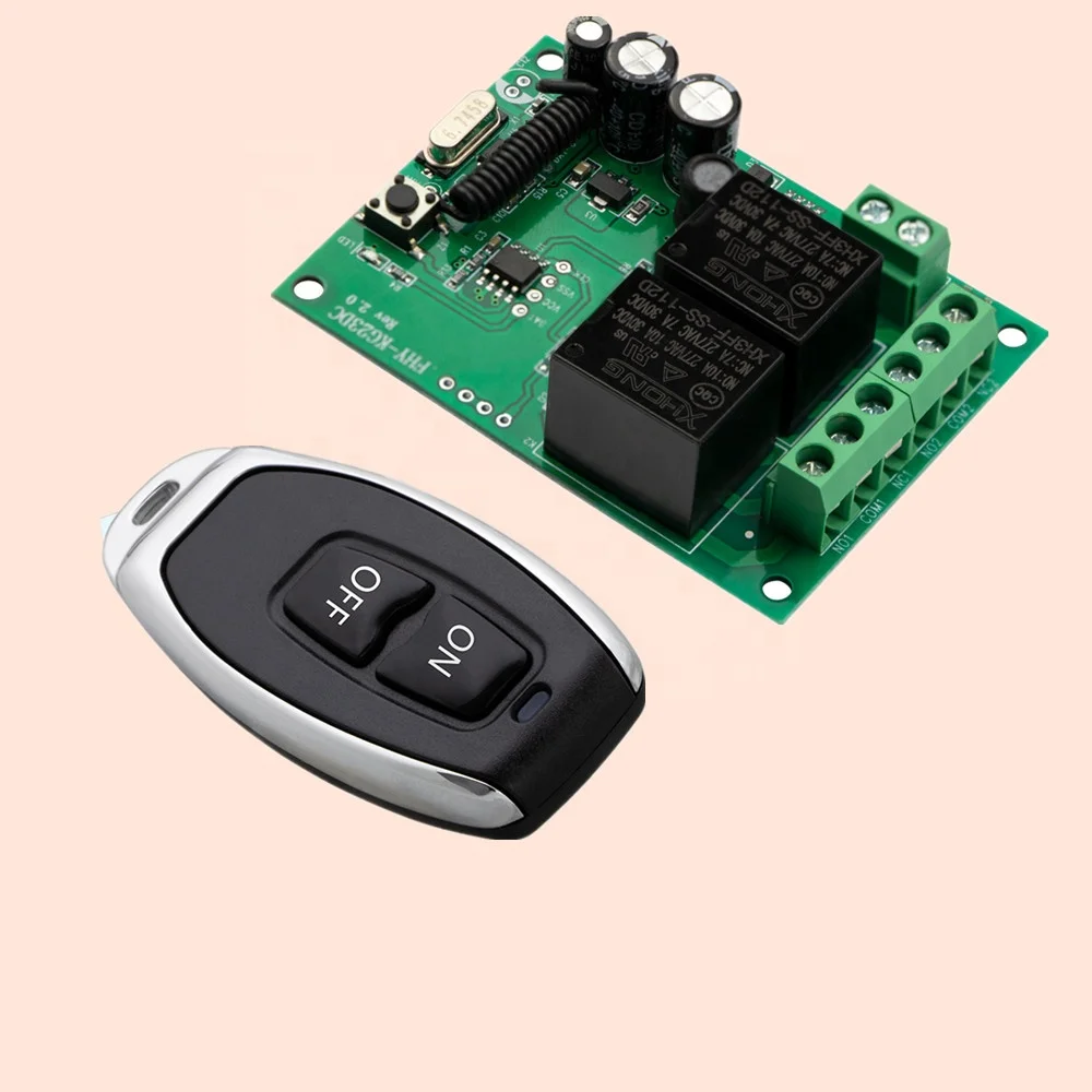 Релейный Приемник 433 МГц постоянного тока 12 В 1-4CH и передатчик SCT2260 с фиксированным кодом для ключа блокировки