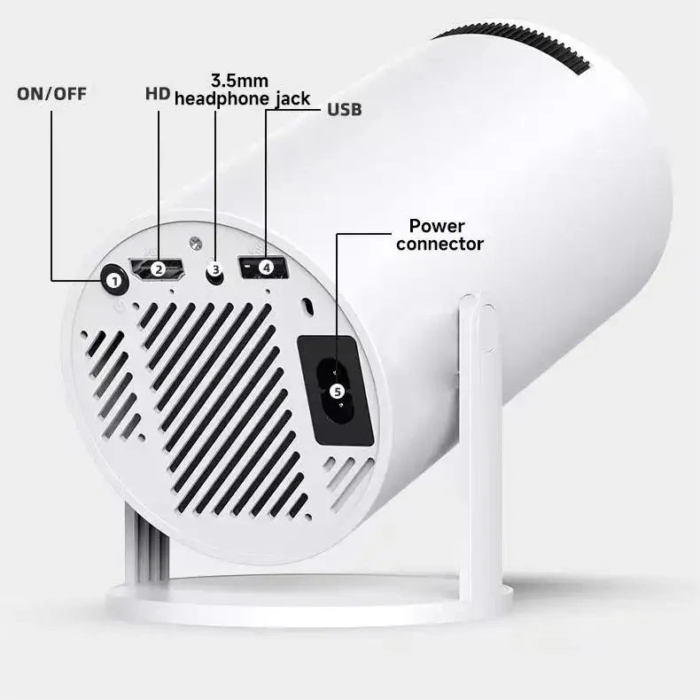 HY300 Portable mini projector 4K hd smart proyector 200 ANSI lumen home theater beame
