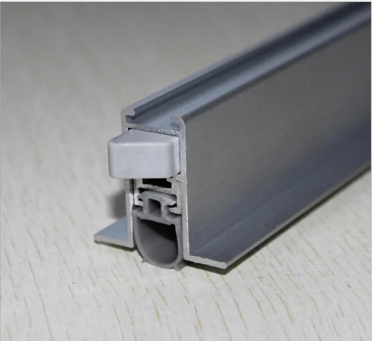 Surface Mounted Door Bottom Seals Aluminum Auto Drop Down Door Weather Stripping Weatherstrips