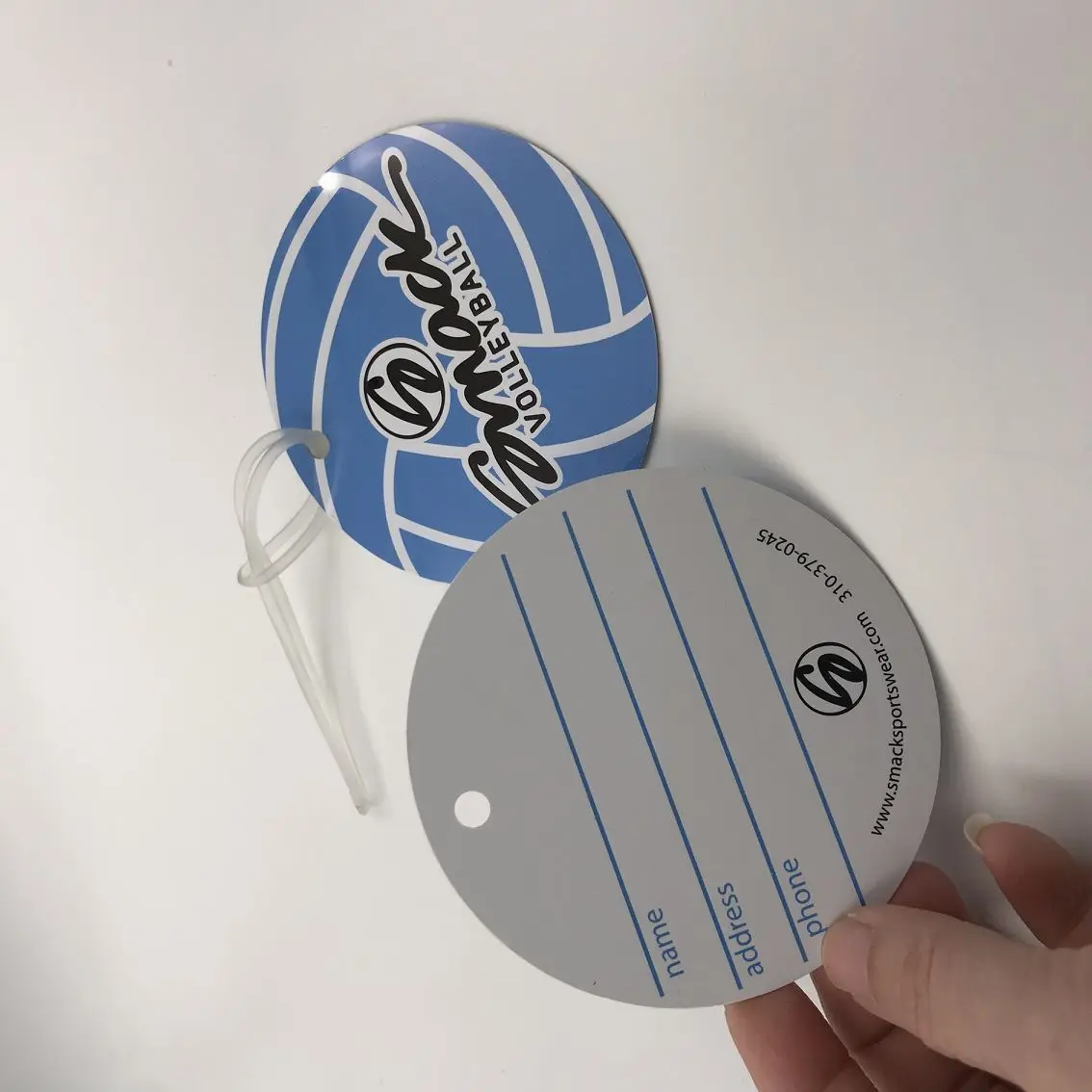 Personalized Flight Crew Luggage Tag with Loop Attached