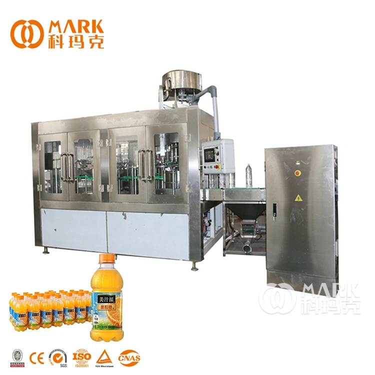 Mini Small Scale Mango Orange Juice 200 ML Plastic Bottle Filling Making Machine Production Line