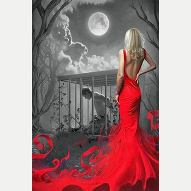 Wholesale 5D DIY Picture Rhinestone  30*40cm Square Drill Embroidery Beautiful Woman Portrait Diamond Painting  for Home Decor