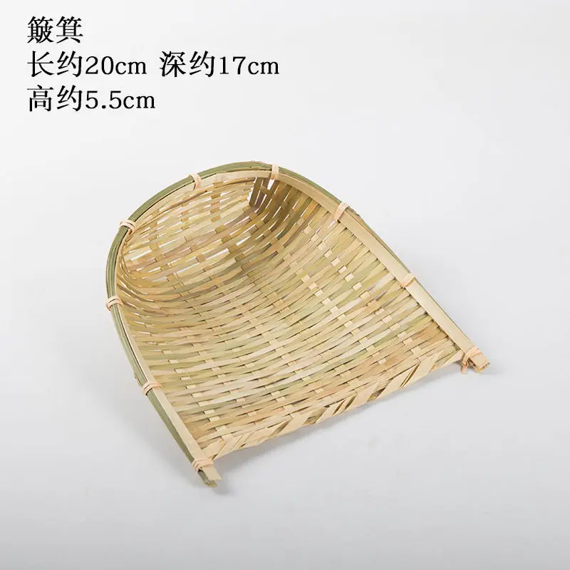 woven handmade basket Bamboo Sieve Hand Farmhouse Bamboo Weaving Basket New design bamboo fruit basket