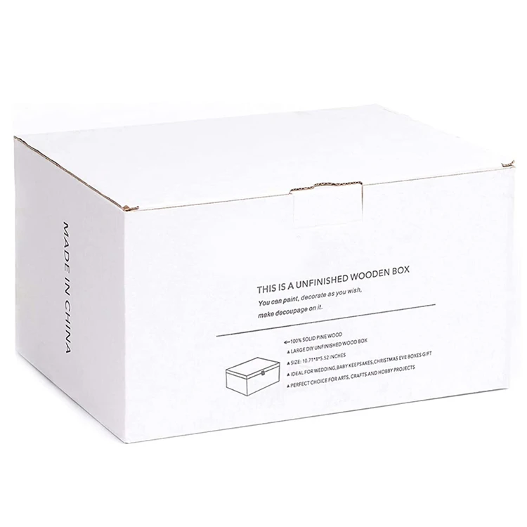 NEWELL Wood Gift Box with Lid Bamboo Material for Packaging Souvenirs Jewelry Collectibles Treasures Shop Photos Included