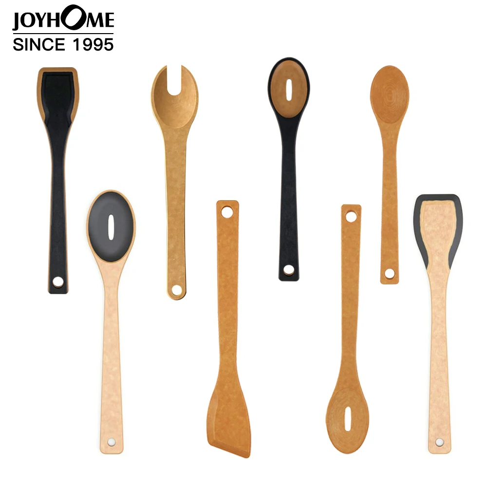 Wood Fiber Cooking Utensil Tools Eco Friendly Kitchen Scoop Advanced  Color Cookware Set customized
