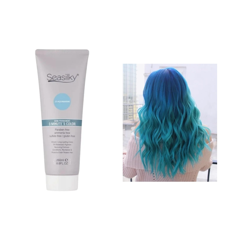 Ammonia-Free Fashion Semi-Permanent Color Cream Dyeing&Nourishing Directly Use On 8-9 Level Hair 260ML