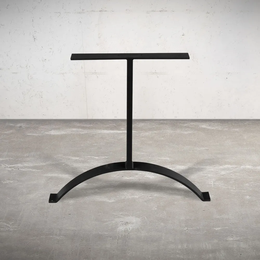 Home Furniture Solid Wood Dining Table Live Edge/ Wishbone Metal Legs Dining Table Wood