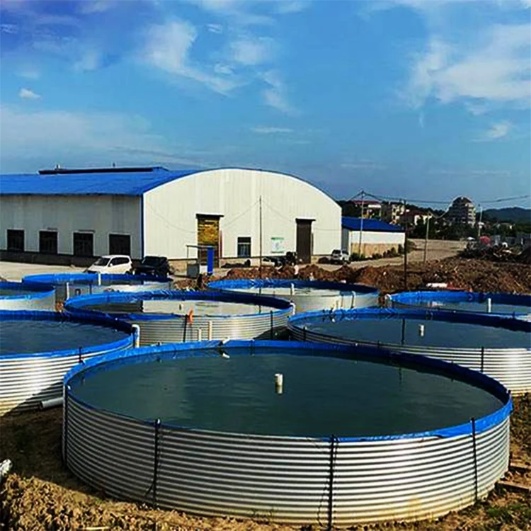 Multi Size 8 Foot Stock Tank Round Galvanized Trough Stock Tank For Backyard Swimming Pool/Water Storage