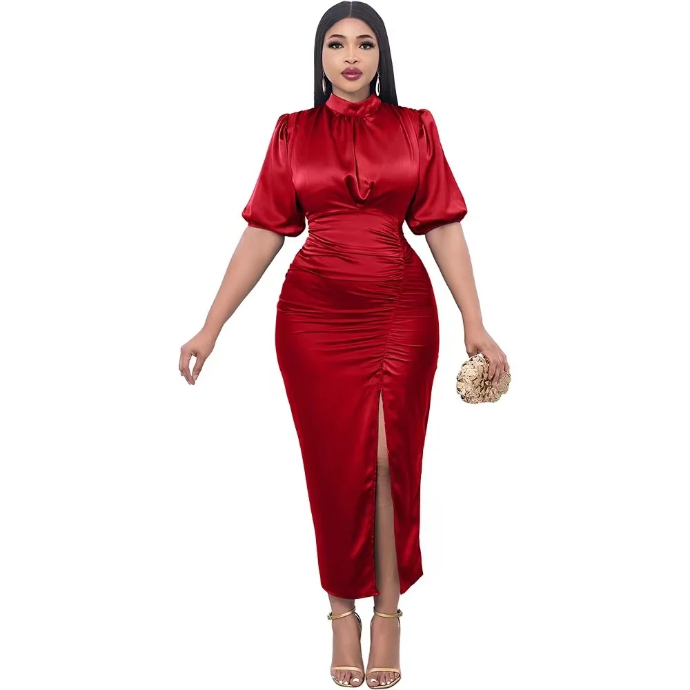 2023 Hot Sale Products Dresses Casual plus size dresses For Women Elegant Summer  brand lattice Cotton woman formal Dress