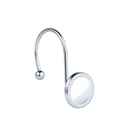 Shower Curtain Hooks Set of 12 Curtain Rings Hooks Rust Proof Metal Shower Hooks for Bath Shower Rods