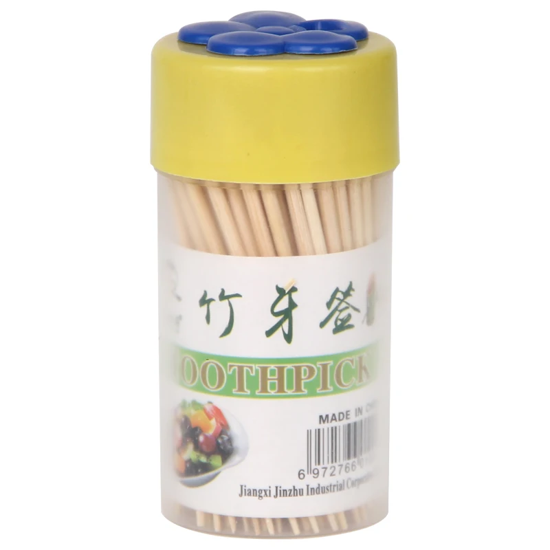 
Restaurant Hotel Domestic Toothpick holders 65mm * 2.0mm Wooden Food sticks Bottled packing toothpick 