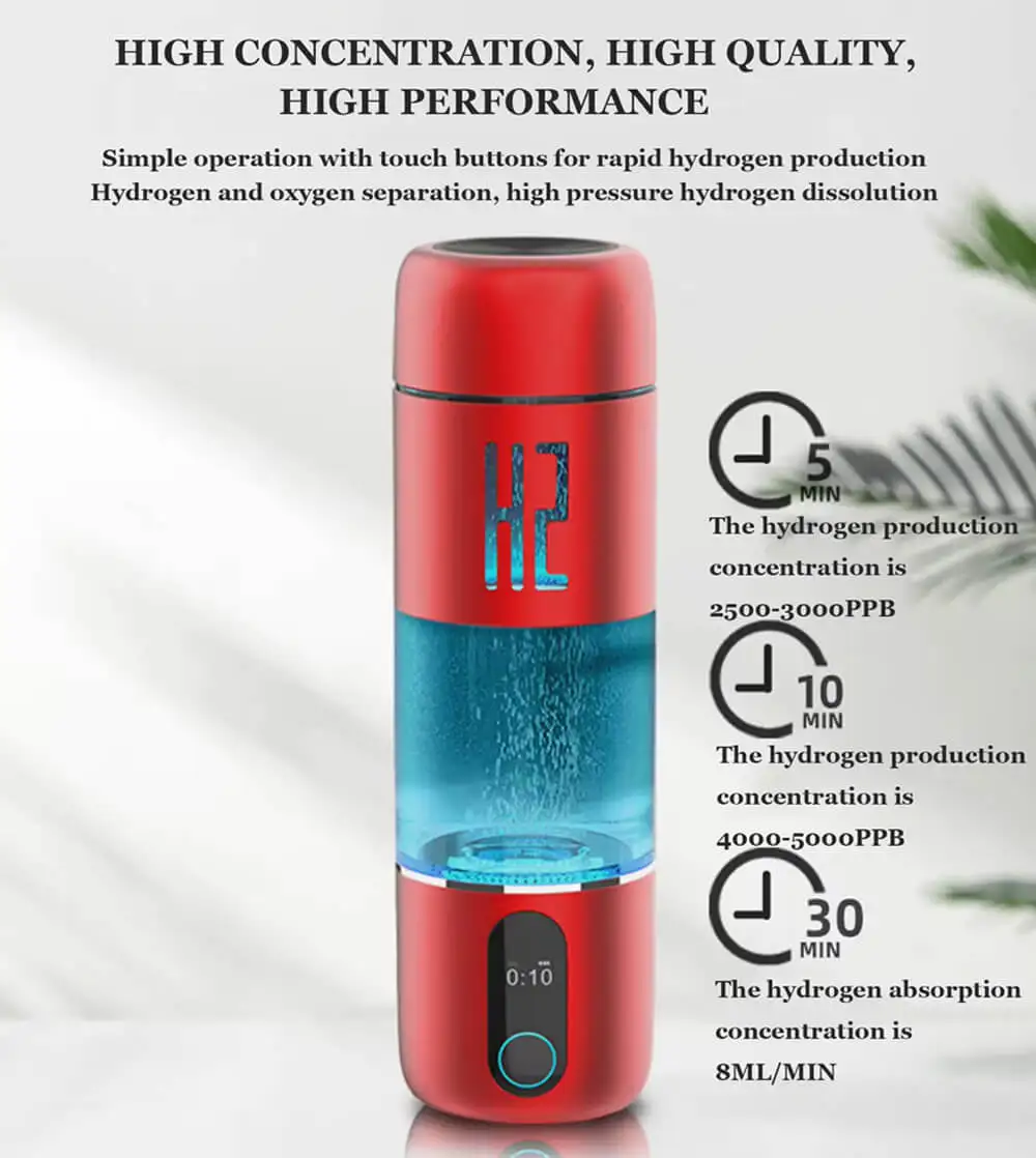 Hydrogen Rich Water Machine Generator Hydrogen Water Bottle Electrolyzer Nano Hydrogen Water Generator