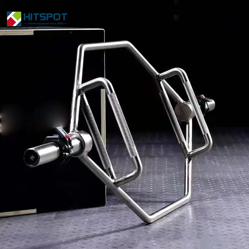 Wholesale weightlifting ez curl barbell bar Fitness gym equipment barbell Accessories safety stainless steel squat hex barbell