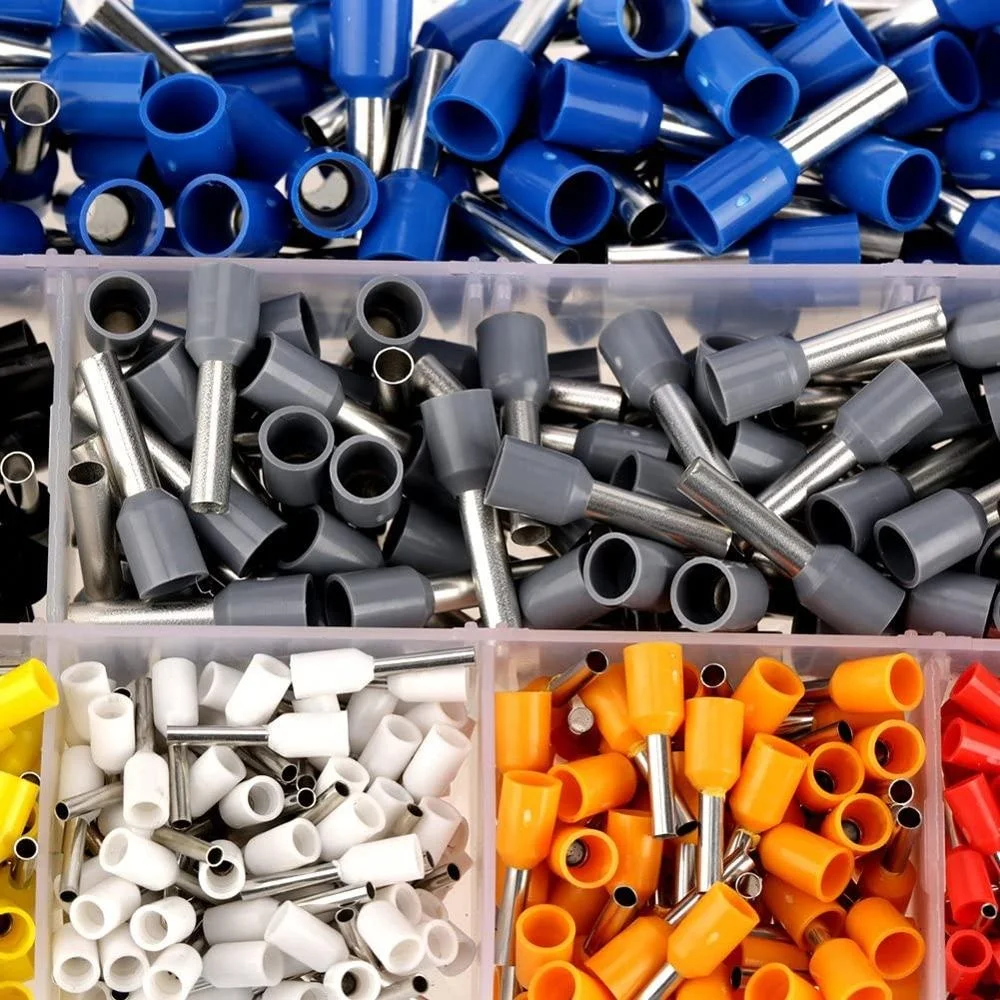 HSC8 6-4/6-6 0.25 - 6mm2 AWG10-23 Crimping Plier Tool With 800pcs Cable Wire Terminal Connector  Kit Set