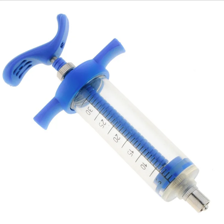 30ml/50ml Automatic Cattle Sheep Animal Vaccine Syringe Plastic Steel TPX Veterinary Injection Syringe