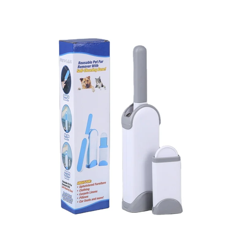 Pet Hair Brush Reusable Double-Sided Hair Removal Brush Portable Dust Removal Sofa Clothes Cleaning Flannel Dog Cat Brush