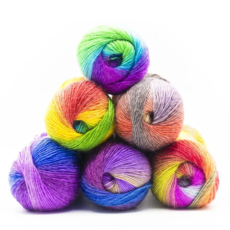 Баннер шерстяная пряжа ручная вязка Мериносовая пряжа