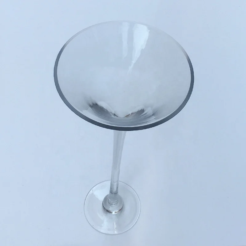 SWS082 Factory wholesale tall stemmed martini glass vase for wedding centerpiece