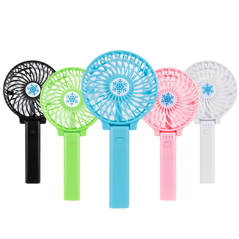Foldable Outdoor Portable Mini Fan Battery USB Handy Handheld Rechargeable with Light
