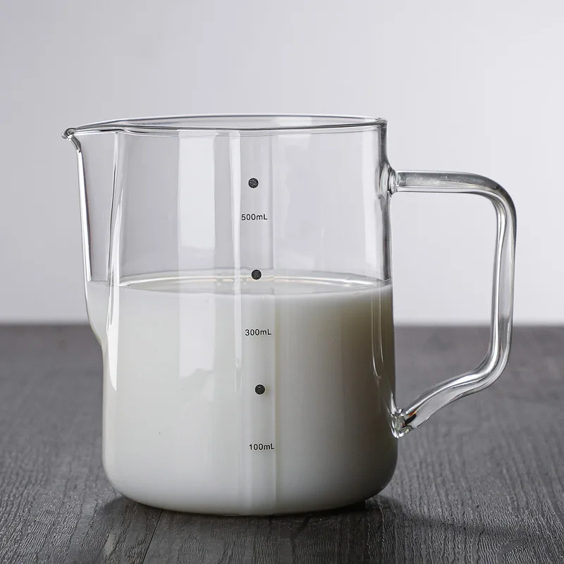 Coffee Milk Frothing Pitcher Barista Milk jug glass