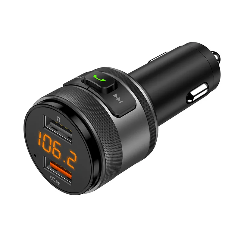 Quick charge 3.0 Car BT FM Transmitter Dual USB Ports Car Charger FM Modulator MP3 Player Car Lighter Handfree