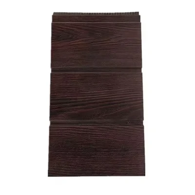 Metal Carved Rigid Foam PU Composite Siding Fireproof Insulated Exterior Wall Panel for Outdoor Construction