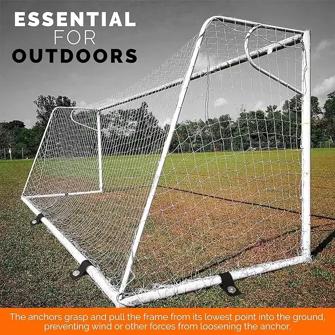 Trampoline wind pile black powder coated 4 shoulder straps-heavy ground anchor for camping tents-garden staples