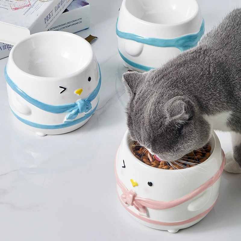 wholesale customise multi colors luxury portable travel non slip pet dog ceramic slow feeder bowls for cats and dogs