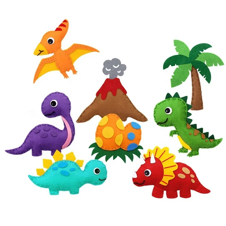 Sea Ocean Animals cute toys Sewing Kit diy felt kids sewing kit craft for children sewing starter