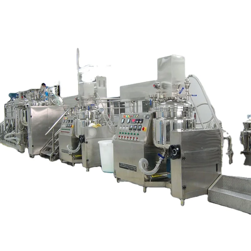 500L Factory Price Large Capacity Vasline Mixing Tank Vacuum Moisturizing Face Cream Making Machine Clay Masque Homogenizer