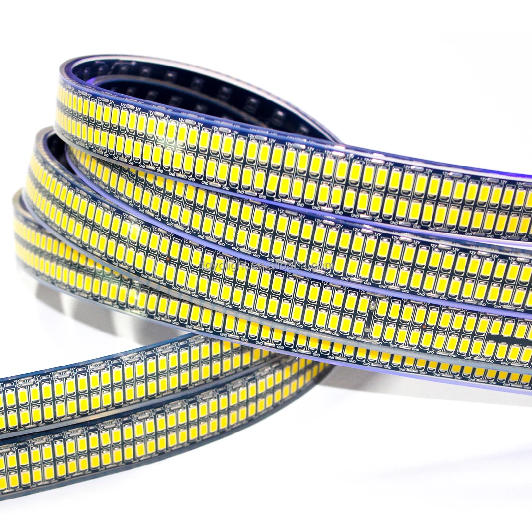 Водонепроницаемый двухрядный колесный свет 5730 Светодиодная лента высокой плотности 2496 светодиодные колесные световые полосы супер чистый белый Luces Антистатический