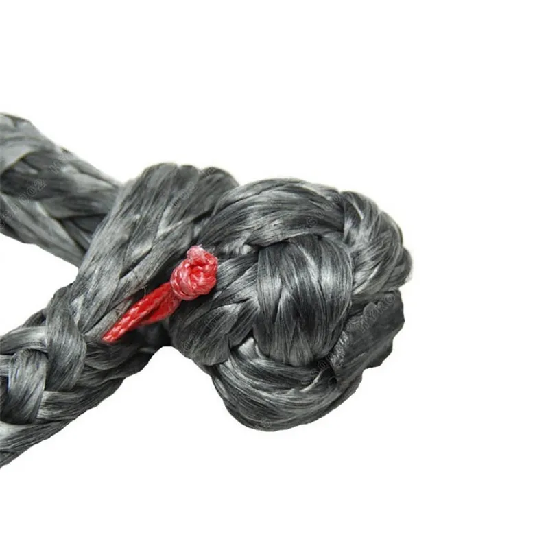 6M 12T UHMWPE winch soft shackle off road recovery rope 4x4 atv