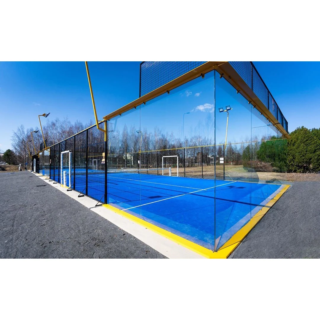 2022 Custom New Design Hot Sale Panoramic Canchas De Padel Tennis Court