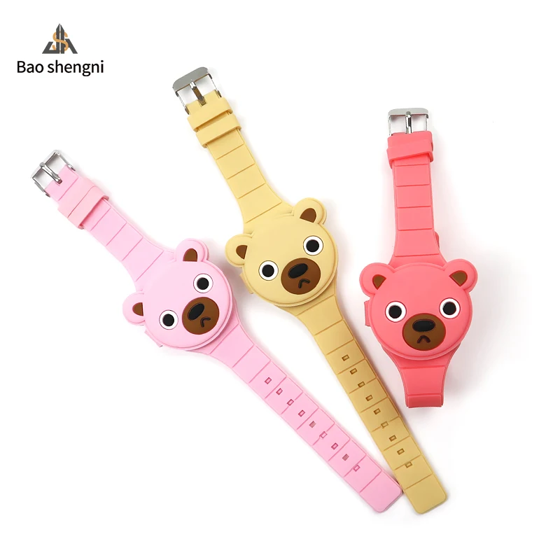 Cute Child  Animal Cartoon Kids Watch LED Silicone Digital Wrist Watch Kids Gifts Cheap Toy Watch