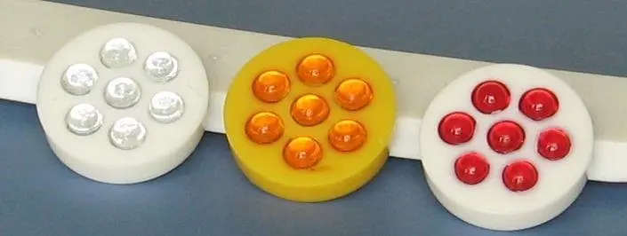 Wholesale reflective cat eyes panel High brightness glass beads cat eyes reflector 7 glass beads reflector reflective panel