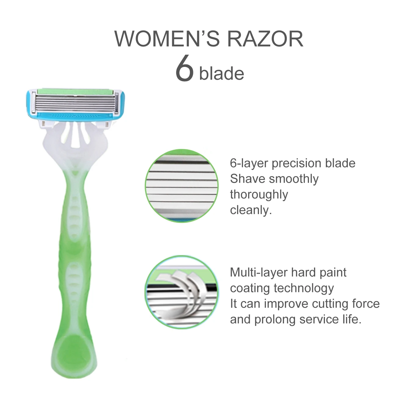 Woman Manual shaving knife 1 pieces Rubber Umbrella Handle ladies shaving razor