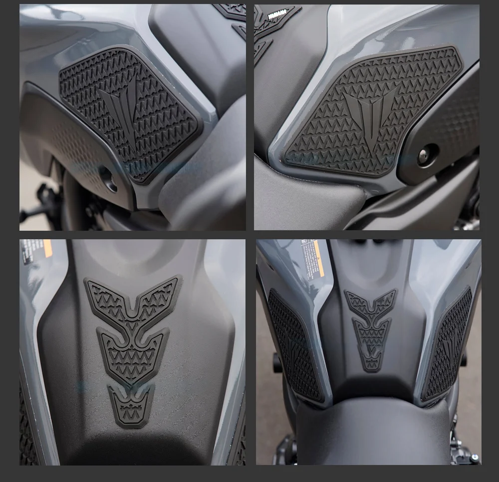 For Yamaha MT 07  MT-07 2021 - Side Fuel Tank pad Tank Pads Protector Stickers Decal Gas Knee Grip Traction Pad Tankpad