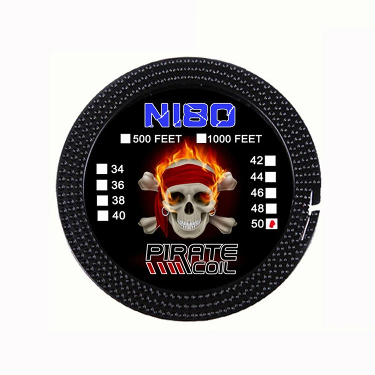 Ecig resistance wire nichrome awg 34 36 38 40 42 44 46 48 50 gauge vaping wire ni80 vape round wire rod coil 500ft