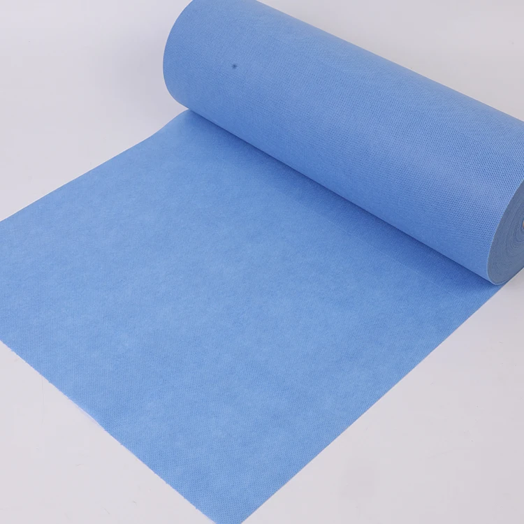 Breathable spun-bonded blue 1.6m pp sms polypropylene non woven fabric