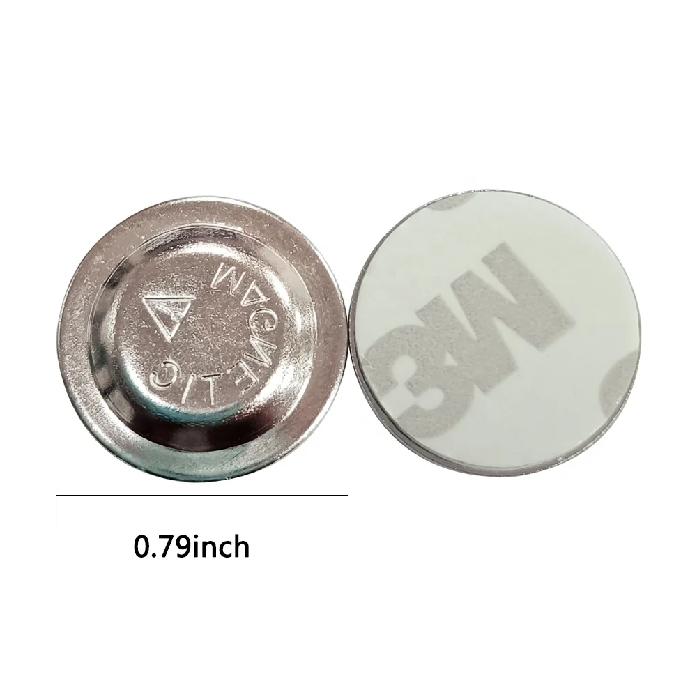 Snag-Free Silver Magnetic Name Badge Holder with Printing Made of Metal Nickel Plated for Decoration and Identification