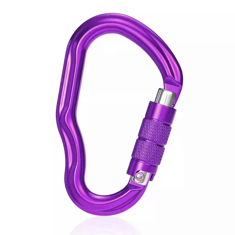 JRSGS Manufacturer Carabiner Clip Customized Logo / Color Lock Custom 7075 Aluminium Climbing Snap Hook S7117TN