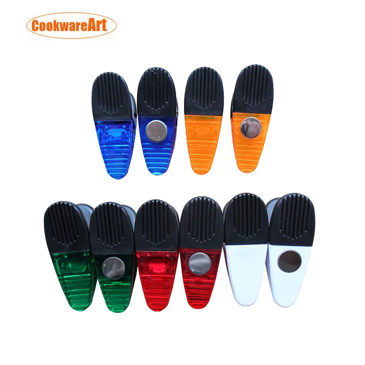 Crocodile shape plastic magnetic meno/clip/fridge magnetic clip/paper clip for promotion